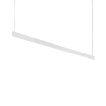 Pendul Ideallux STEEL SLIM WIDE 1200 MM 3000K WH metal, alb, LED, 35W, 4000lm, 3000K - 348407