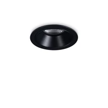 Spot incastrabil Ideallux GAME TRIM ROUND 05W 3000K BK BK metal, negru, LED, 5.5W, 650lm, 3000K - 349060