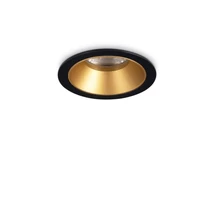 Spot incastrabil Ideallux GAME TRIM ROUND 05W 3000K BK GD metal, negru, auriu, LED, 5.5W, 650lm, 3000K - 349077