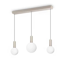 Pendul IdealLux ODEON metal, sticla, alb, LED, 20W, 3000k, 3200Lm - 349213