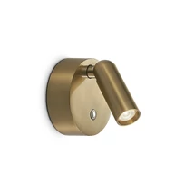 Aplica de perete IdealLux BEAN metal, alama, LED, 3W, 3000K, 200Lm - 350264
