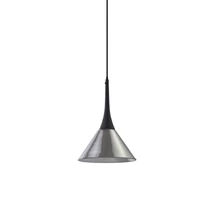 Pendul IdealLux COCKTAIL metal, sticla, negru, fumuriu, LED, 7W, 3000K, 670Lm - 353630