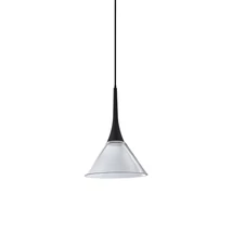 Pendul IdealLux COCKTAIL metal, sticla, negru, transparent, LED, 7W, 3000K, 670Lm - 353647
