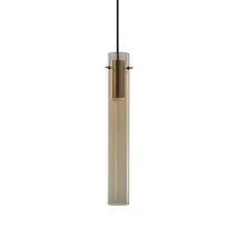 Pendul IdealLux FLAM SP AMBRA metal, sticla, chihlimbar, LED, 10W, 3000K, 900Lm - 353869