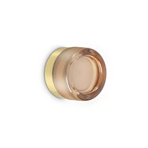 Aplica de perete IdealLux LOLLY metal, sticla, alama, chihlimbar, GX53 - 354637