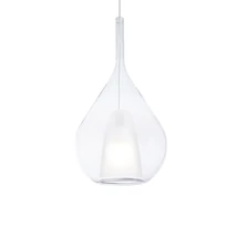 Pendul IdealLux KALIQUE metal, sticla, crom, transparent, E27 - 359793