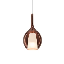 Pendul IdealLux KALIQUE metal, sticla, crom, cupru, E27 - 360027