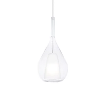Pendul IdealLux KALIQUE metal, sticla, crom, transparent, E27 - 360072