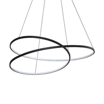 Pendul IdealLux OZ metal, acril, negru, alb, LED, 75W, 3000K, 8300Lm - 364896