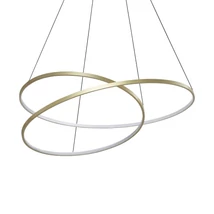 Pendul IdealLux OZ metal, acril, alama, alb, LED, 75W, 3000K, 8300Lm - 364926