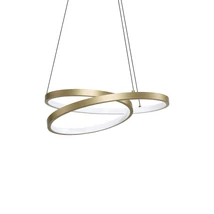 Pendul IdealLux OZ metal, acril, alama, alb, LED, 38W, 3000K, 4350Lm - 364971