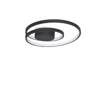 Plafoniera IdealLux OZ metal, acril, negru, alb, LED, 38W, 3000K, 4350Lm - 365039