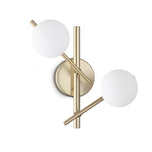 Aplica de perete IdealLux ATLAS metal, sticla, auriu, alb, G9 - 365084