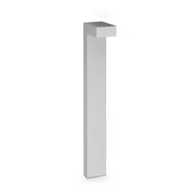 Lampadar exterior IdealLux SIRIO metal, sticla, gri, LED, 13W, 3000K, 1100Lm, IP65 - 365411