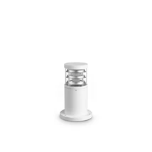 Lampadar exterior IdealLux TRONCO metal, sticla, alb, transparent, E27, IP65 - 366050