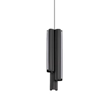 Pendul IdealLux DORICA metal, acril, negru, alb, LED, 27W, 3000K, 2750Lm - 366487
