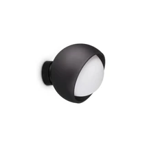 Aplica de perete IdealLux BLOOM metal, sticla, negru, alb, E27 - 366562