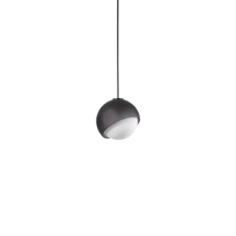 Pendul IdealLux BLOOM metal, sticla, negru, alb, E27 - 366654