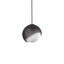 Pendul IdealLux BLOOM metal, sticla, negru, alb, G9 - 366678