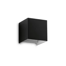 Aplica de perete IdealLux ATOM metal, sticla, negru, LED, 12W, 4000K, 1200Lm, IP54 - 366845
