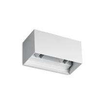 Aplica de perete IdealLux ATOM metal, sticla, alb, LED, 25W, 4000K, 2400Lm, IP54 - 366869