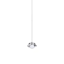 Pendul IdealLux MAPA metal, sticla, crom, alb, LED, 1,5W, 3000K, 120Lm - 367965