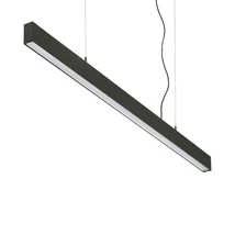 Pendul IdealLux OFFICE metal, negru, LED, 30W, 3000K, 3900Lm - 369112