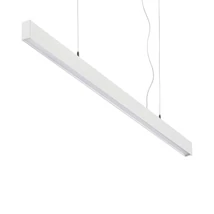 Pendul IdealLux OFFICE metal, alb, LED, 30W, 3000K, 3900Lm - 369129