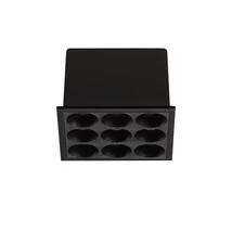 Lampa incastrata IdealLux LIKA metal, plastic, negru, LED, 10W, 3000K, 1050Lm - 369518