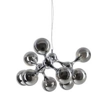 Pendul IdealLux NODI metal, sticla, crom, E14 - 370002