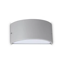 Aplica de perete exterioara IdealLux REX metal, plastic, gri, alb, E27, IP44 - 370965