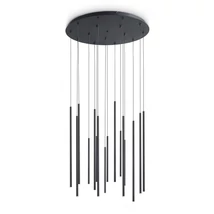 Pendul IdealLux LOOK metal, negru, LED, 31W, 3000K, 3100Lm - 371146