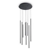 Pendul IdealLux LOOK metal, negru, LED, 16W, 3000K, 1550Lm - 371177