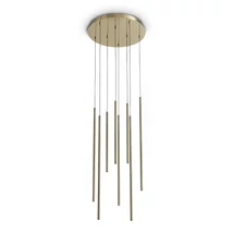 Pendul IdealLux LOOK metal, alama, LED, 16W, 3000K, 1550Lm - 371184