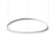 Pendul IdealLux GEMINI metal, plastic, alb, LED, 56W, 4000K, 6600Lm - 372181