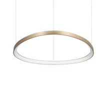 Pendul IdealLux GEMINI metal, plastic, alama, alb, LED, 56W, 4000K, 6600Lm - 372204