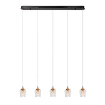 Pendul Lucide BERLIANE metal, sticla, auriu, transparent, LED, 4W, 200lm, 2700K - 00430/20/60