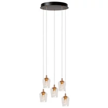 Pendul Lucide BERLIANE metal, sticla, auriu, transparent, LED, 4W, 200lm, 2700K - 00430/21/60