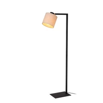 Lampadar Lucide LESLEY metal, textil, negru, bej, E27, 40W - 03750/81/30