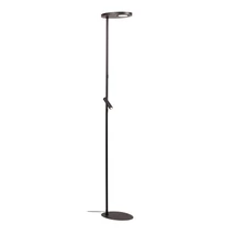 Lampadar Lucide ORTOLAN metal, negru, LED, 12W+3W, 506lm+130lm, 2700K-4000K - 03752/21/30
