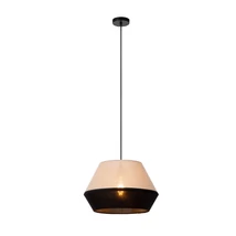 Pendul Lucide KALA metal, textil, negru, bej, E27, 40W - 06424/01/73