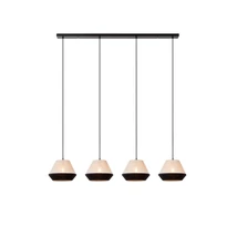 Pendul Lucide KALA metal, textil, negru, bej, E14, 10W - 06424/04/73