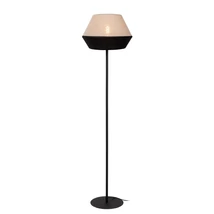 Lampadar Lucide KALA metal, textil, negru, bej, E27, 40W - 06724/01/73