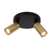 Spot Lucide RITMO metal, negru, auriu, GU10 - 09942/12/02