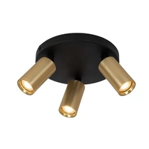 Spot Lucide RITMO metal, negru, auriu, GU10 - 09942/13/02