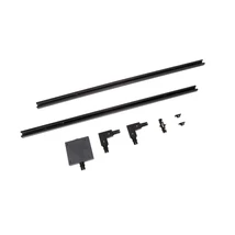Set sistem cu sina monofazata Lucide TRACK metal, negru - 09950/00/30