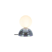 Veioza Lucide GLITZER metal, sticla, albastru, opal, G9, 5W - 10527/01/35