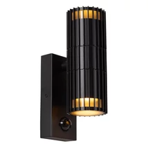 Aplica de perete exterioara cu senzor crepuscular si senzor de miscare Lucide TIMBALA metal, negru, GU10, 7W, IP44 - 11839/02/30