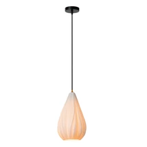 Pendul Lucide CINZIA metal, porcelan, negru, alb, E27, 40W - 13452/01/31