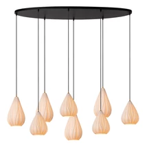Plafoniera Lucide CINZIA metal, porcelan, negru, alb, E27, 40W - 13452/08/31